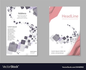 Business set brochure template layout cover vector image