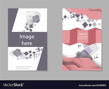 Business set brochure template layout cover vector image