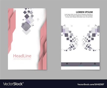 Business set brochure template layout cover vector image