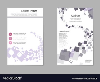 Business set brochure template layout cover vector image