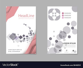 Business set brochure template layout cover vector image