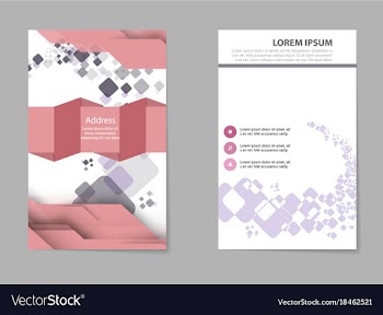 Business set brochure template layout cover vector image