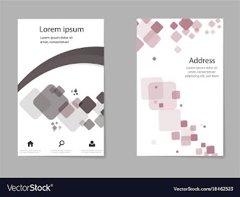Business set brochure template layout cover vector image