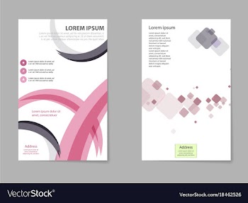 Business set brochure template layout cover vector image