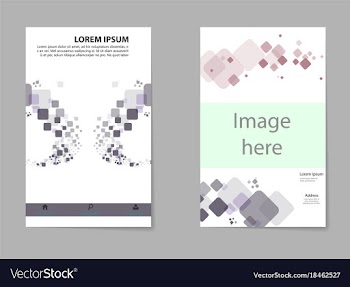 Business set brochure template layout cover vector image