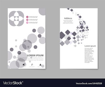 Business set brochure template layout cover vector image