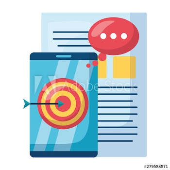 business smartphone target message paper