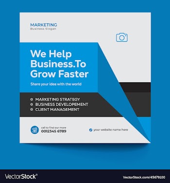 business social media post template