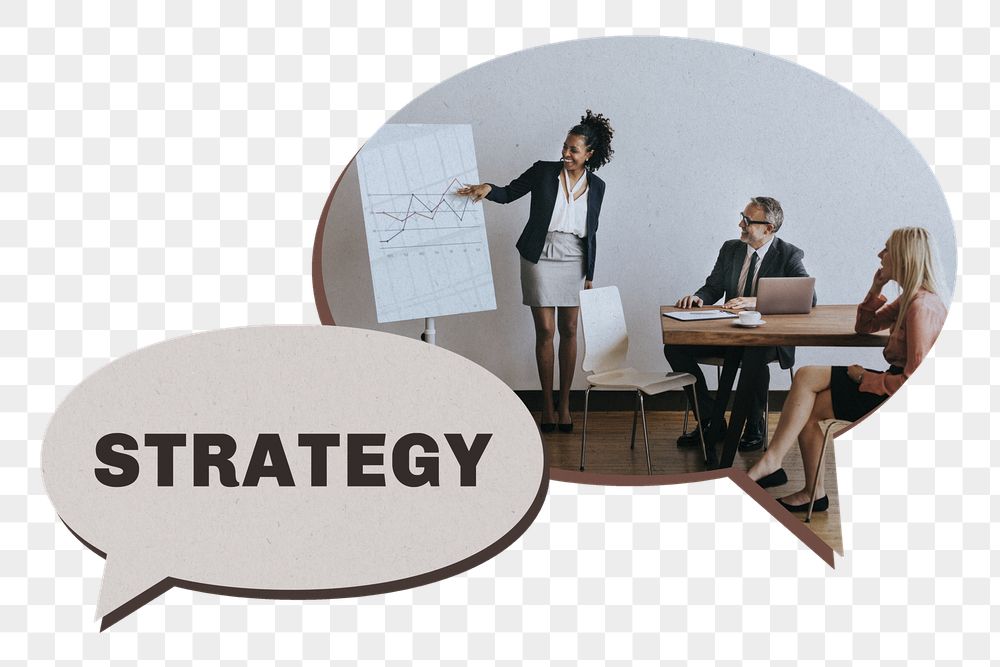 Business strategy png, speech bubble | Free PNG - rawpixel