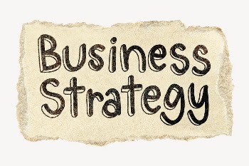 Business strategy word, torn craft | Free PSD - rawpixel