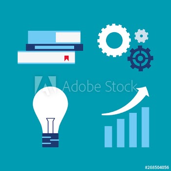 business success icons set