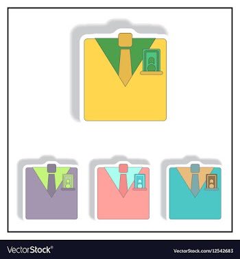 Business suit and tie vector image