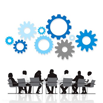 Business team meeting | Free stock vector - 394032