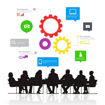 Business team meeting | Free stock vector - 394076