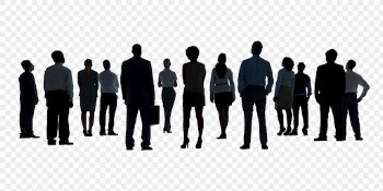 Business team png silhouette, looking | Free PNG - rawpixel