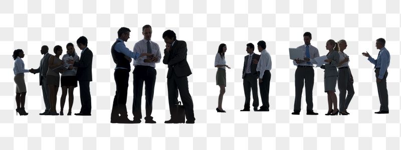 Business team silhouette png sticker, | Free PNG - rawpixel