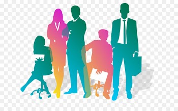 Business Teamwork Silhouette - Team silhouette figures 