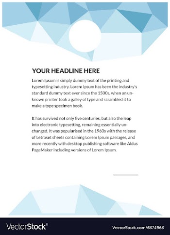 Business template vector image