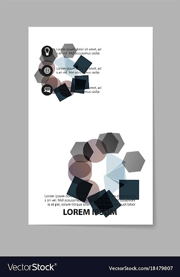Business tri fold brochure design business vector image