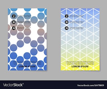 Business tri fold brochure design business vector image