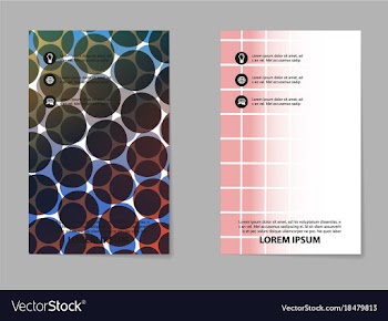Business tri fold brochure design business vector image