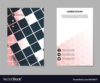 Business tri fold brochure design business vector image