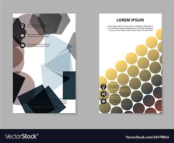 Business tri fold brochure design business vector image
