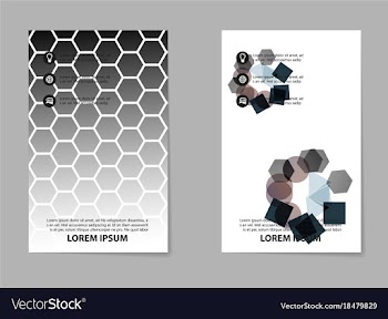 Business tri fold brochure design business vector image