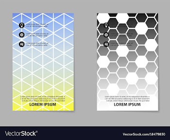 Business tri fold brochure design business vector image