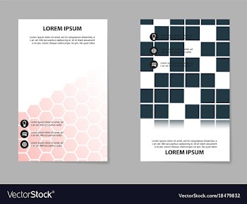 Business tri fold brochure design business vector image