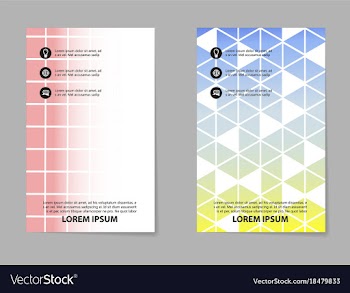 Business tri fold brochure design business vector image