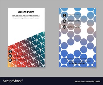 Business tri fold brochure design business vector image