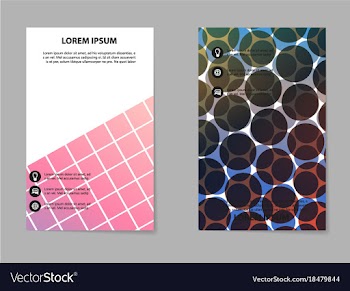 Business tri fold brochure design business vector image