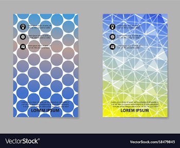 Business tri fold brochure design business vector image
