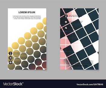 Business tri fold brochure design business vector image