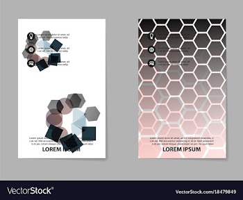 Business tri fold brochure design business vector image