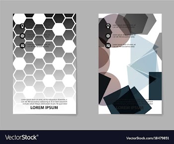 Business tri fold brochure design business vector image