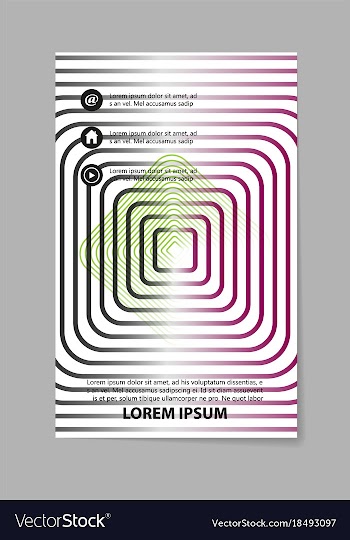 Business tri fold brochure design business vector image