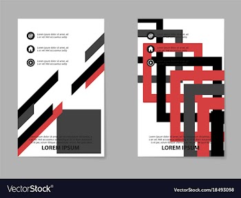 Business tri fold brochure design business vector image