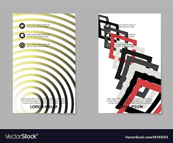 Business tri fold brochure design business vector image
