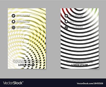 Business tri fold brochure design business vector image