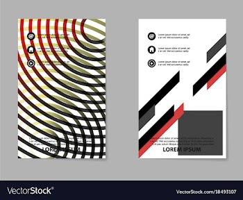 Business tri fold brochure design business vector image