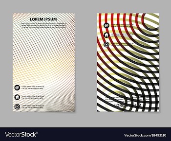 Business tri fold brochure design business vector image