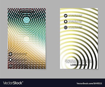 Business tri fold brochure design business vector image