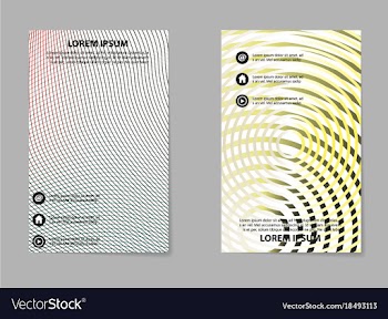 Business tri fold brochure design business vector image
