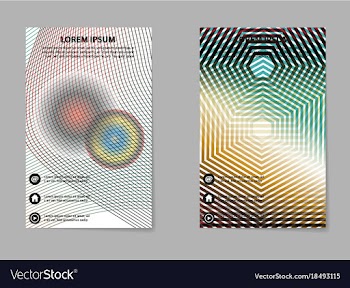Business tri fold brochure design business vector image