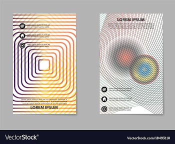 Business tri fold brochure design business vector image