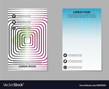 Business tri fold brochure design business vector image