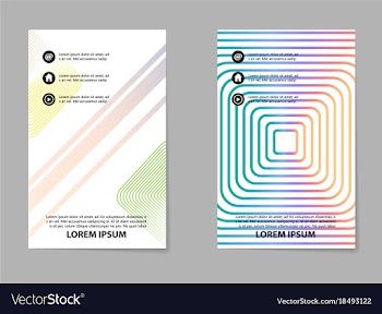 Business tri fold brochure design business vector image
