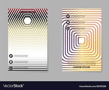 Business tri fold brochure design business vector image